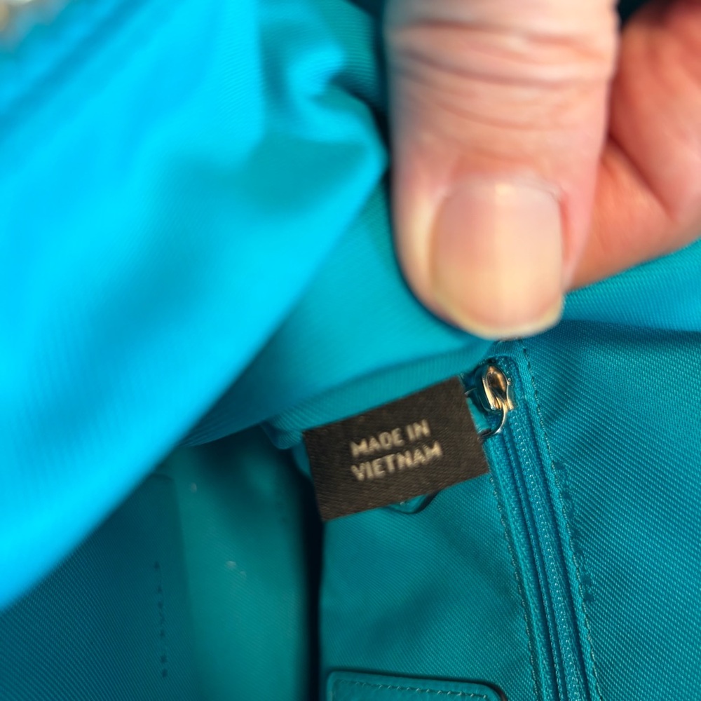 NWT Coach Pebble Primrose Satchel in Turquoise - Picture 7 of 11